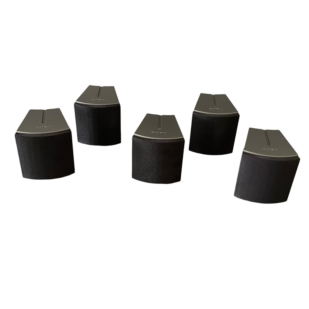 Sony SS-TS300 Satellite Home Theater Surround Speakers Complete Set Of 5 Silver